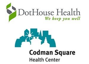 Codman Square Health Center & DotHouse Health Logo